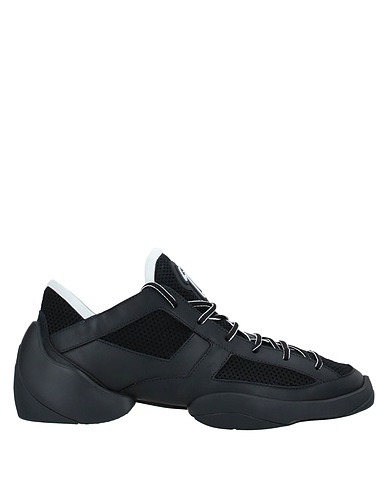 GIUSEPPE ZANOTTI Sneakers Black Soft Leather, Textile fibers