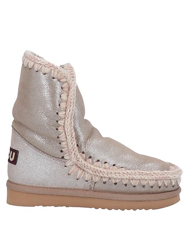 MOU Ankle boot Khaki Soft Leather, Shearling