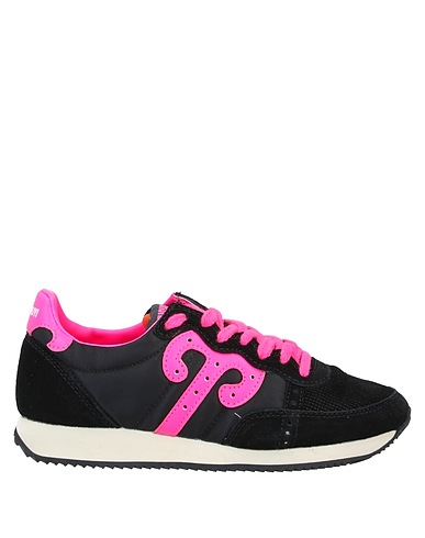 WUSHU RUYI Sneakers Black Leather, Textile fibers