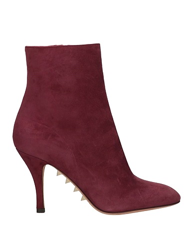 VALENTINO GARAVANI Ankle boot Plum Leather