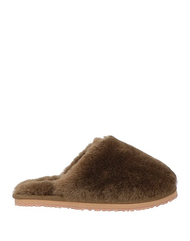 MOU Slides and slippers Military green Shearling