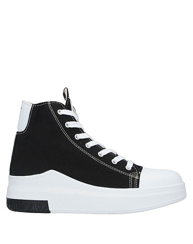 CINZIA ARAIA Sneakers Black Leather, Fluorine fibre