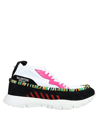 VALENTINO GARAVANI Sneakers Bianco Fibre tessili, Pelle