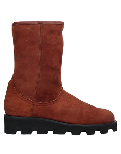 ROBERTO BOTTICELLI Ankle boot Brown Leather, Shearling