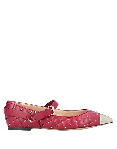 VALENTINO GARAVANI Ballerine Bordeaux Pelle