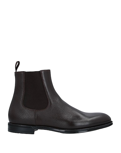 DOUCAL'S Ankle boot Dark brown Soft Leather