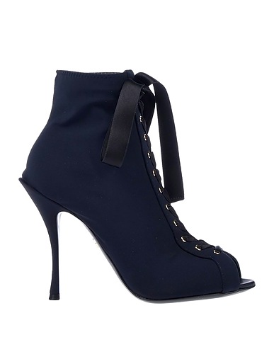 DOLCE&GABBANA Ankle boot Black Textile fibers