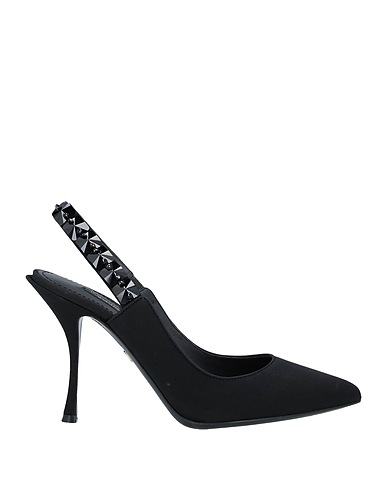 DOLCE&GABBANA Pump Black 80% Silk, 20% Viscose