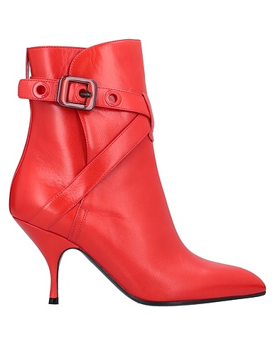 BOTTEGA VENETA Ankle boot Red Soft Leather