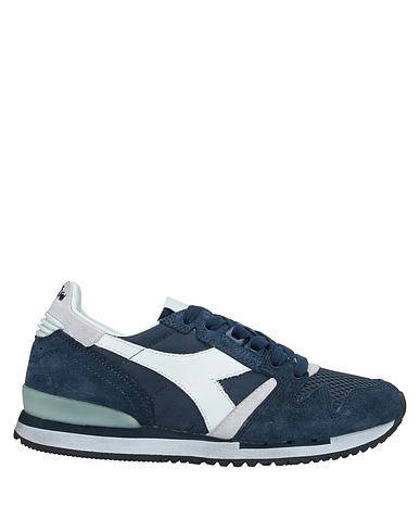 DIADORA HERITAGE Sneakers Midnight blue Leather, Textile fibres