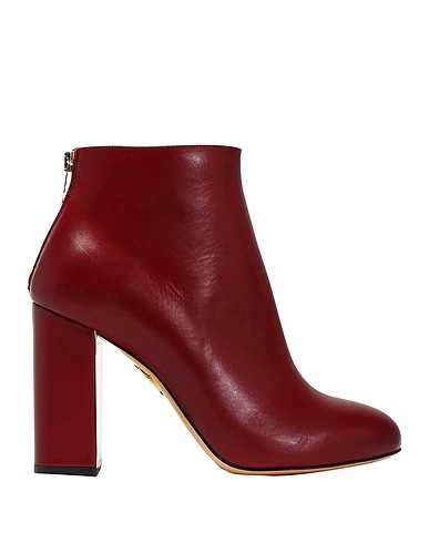 CHARLOTTE OLYMPIA Stivaletti Bordeaux Pelle di vitello
