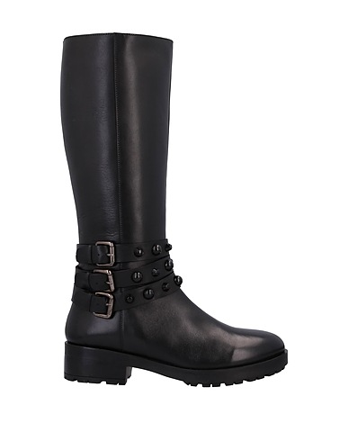 APEPAZZA Boots Black Calfskin