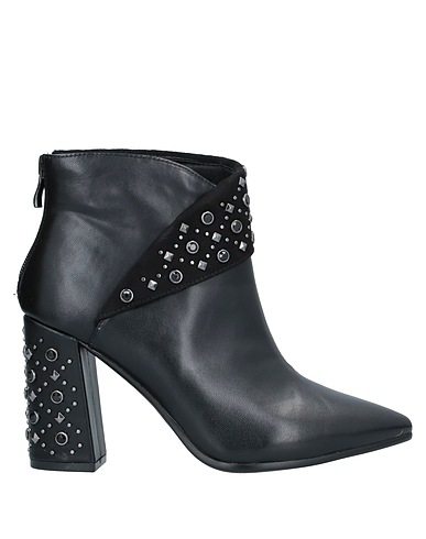 CAFèNOIR Ankle boot Black Textile fibers