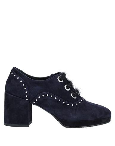 BRUGLIA Laced shoes Midnight blue Leather