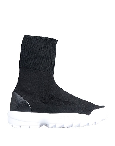 FILA Ankle boot Black Textile fibres