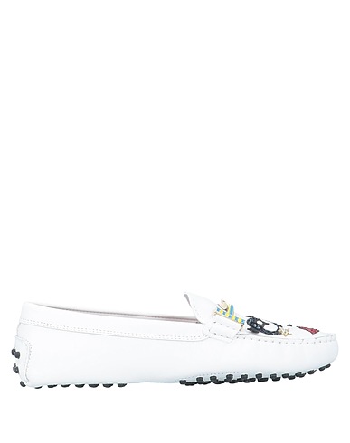 TOD'S Loafers White Leather