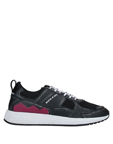 MOACONCEPT Sneakers Black Leather, Textile fibres