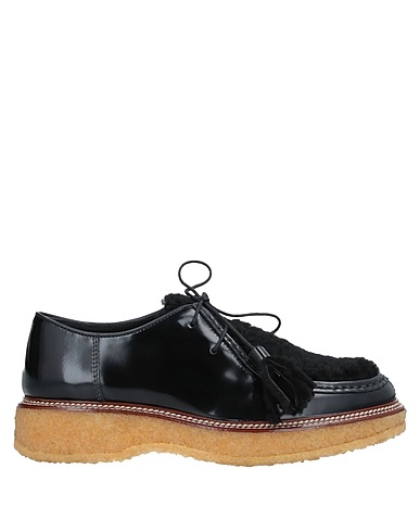TOD'S Laced shoes Black Soft Leather