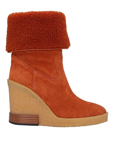 TOD'S Stivaletti Ruggine Pelle