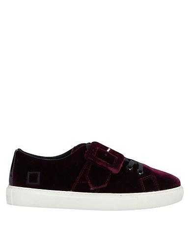 D.A.T.E. Sneakers Plum Soft Leather, Textile fibers