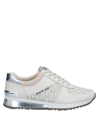 MICHAEL MICHAEL KORS Sneakers Ivory Soft Leather, Textile fibres