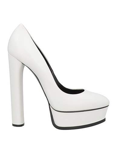 CASADEI Court White Leather