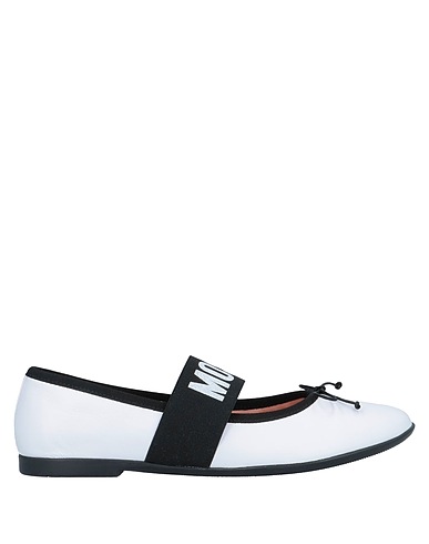 MOSCHINO Ballerine Bianco Pelle