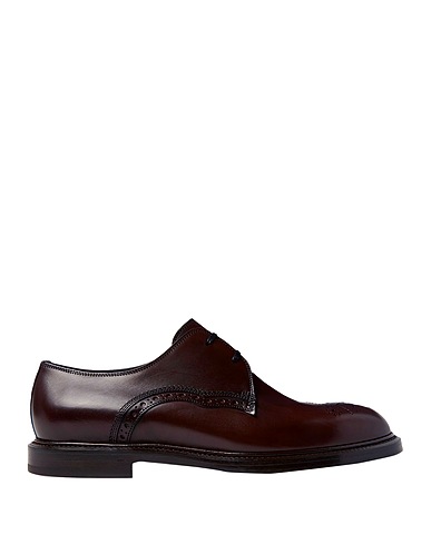 DOLCE&GABBANA Laced shoes Dark brown 100% Calfskin