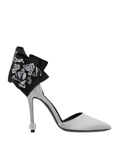 ROGER VIVIER Court Light grey Textile fibres