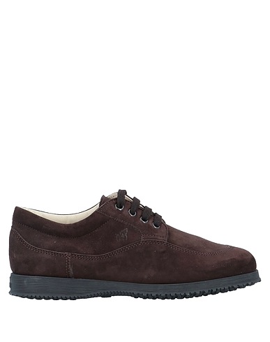 HOGAN Laced shoes Dark brown Leather