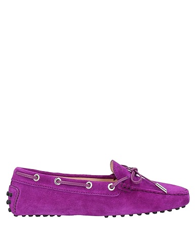 TOD'S Loafers Purple Leather