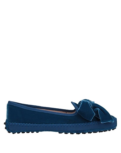 TOD'S Loafers Blue Textile fibers
