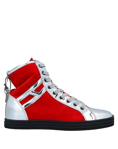 HOGAN REBEL Sneakers Rosso Pelle