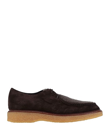TOD'S レースアップシューズ ダークブラウン 革（なめし加工） / ムートン