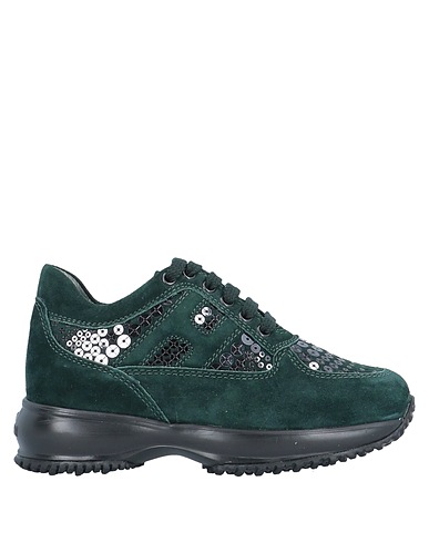 HOGAN Sneakers Dark green Leather