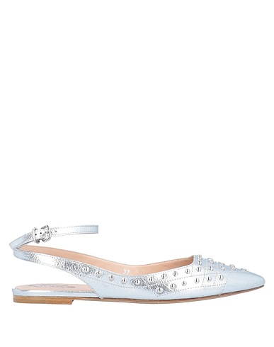TOD'S Footwear Silver Soft Leather