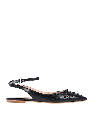 TOD'S Ballet flats Black Leather