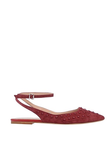 TOD'S Ballet flats Garnet 100% Goat skin