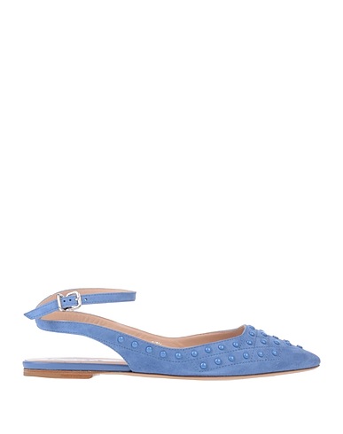 TOD'S Ballet flats Pastel blue 100% Goat skin