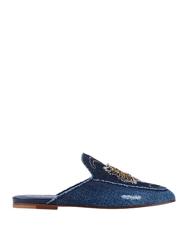TOD'S Mule e zoccoli Blu Fibre tessili