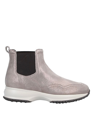 HOGAN Ankle boot Grey Soft Leather
