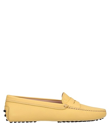 TOD'S 모카신 파스텔 옐로우 가죽