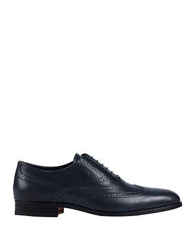 TOD'S Laced shoes Midnight blue Leather