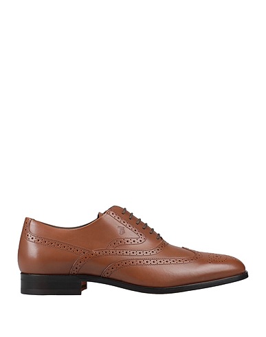 TOD'S Laced shoes Brown Leather