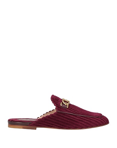 TOD'S Mules und Clogs Bordeaux Gewebefasern, Leder