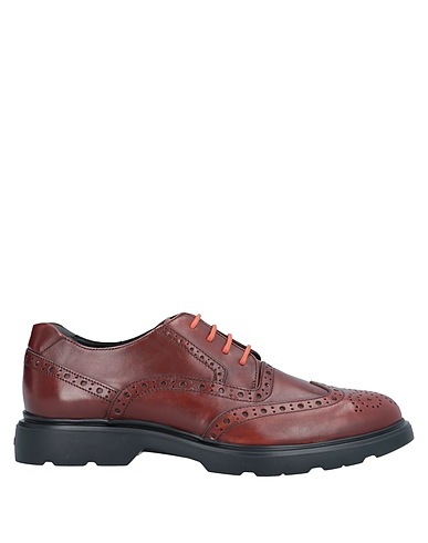 HOGAN Schnürschuhe Braun Leder
