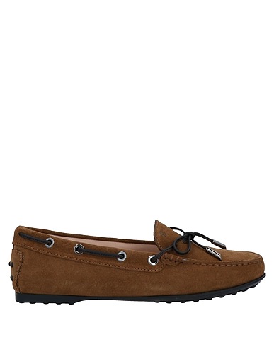 TOD'S Loafers Khaki Leather
