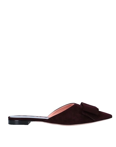 ROCHAS Mules and clogs Plum Soft Leather