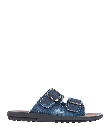 TOD'S Sandals Blue Textile fibers
