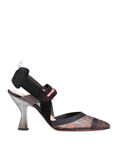 FENDI Court Black Soft Leather, Textile fibres